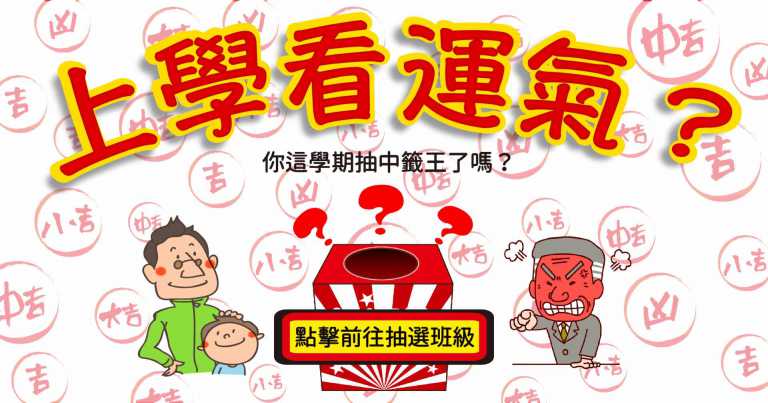Read more about the article 上學看運氣!?