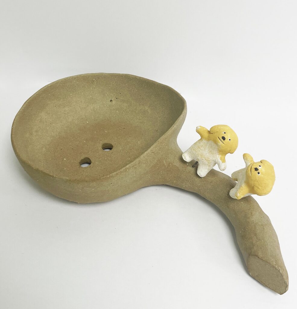 常玉蘭《湯匙娃娃 (狗狗)》(已售出)