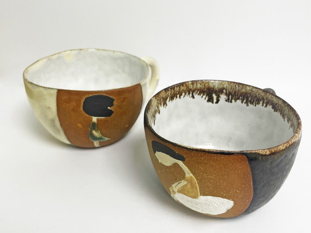 常玉蘭《插畫杯》(已售出)