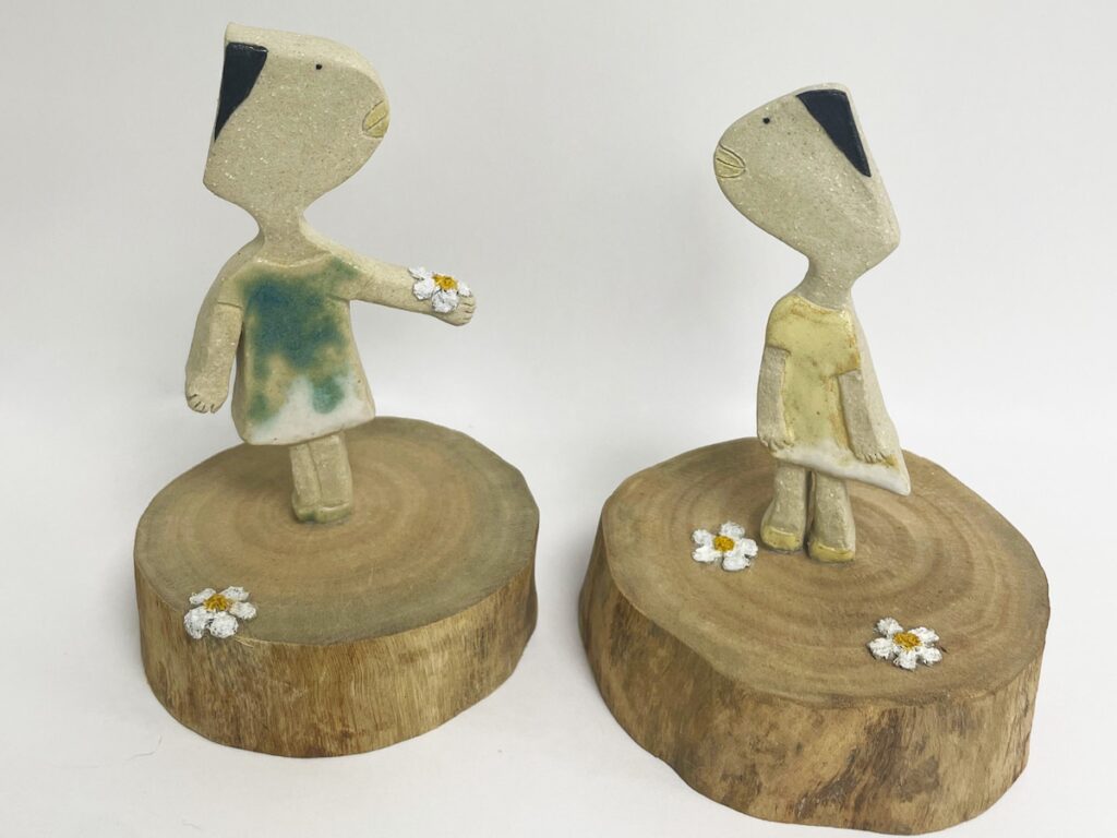 常玉蘭《阿莉與花》