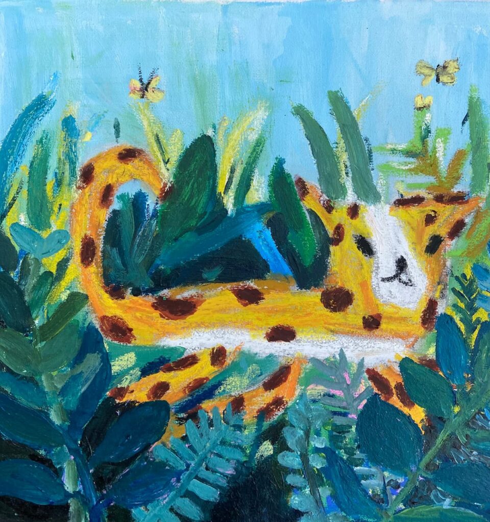 陳語甜《像貓一樣的花豹》(已售出)