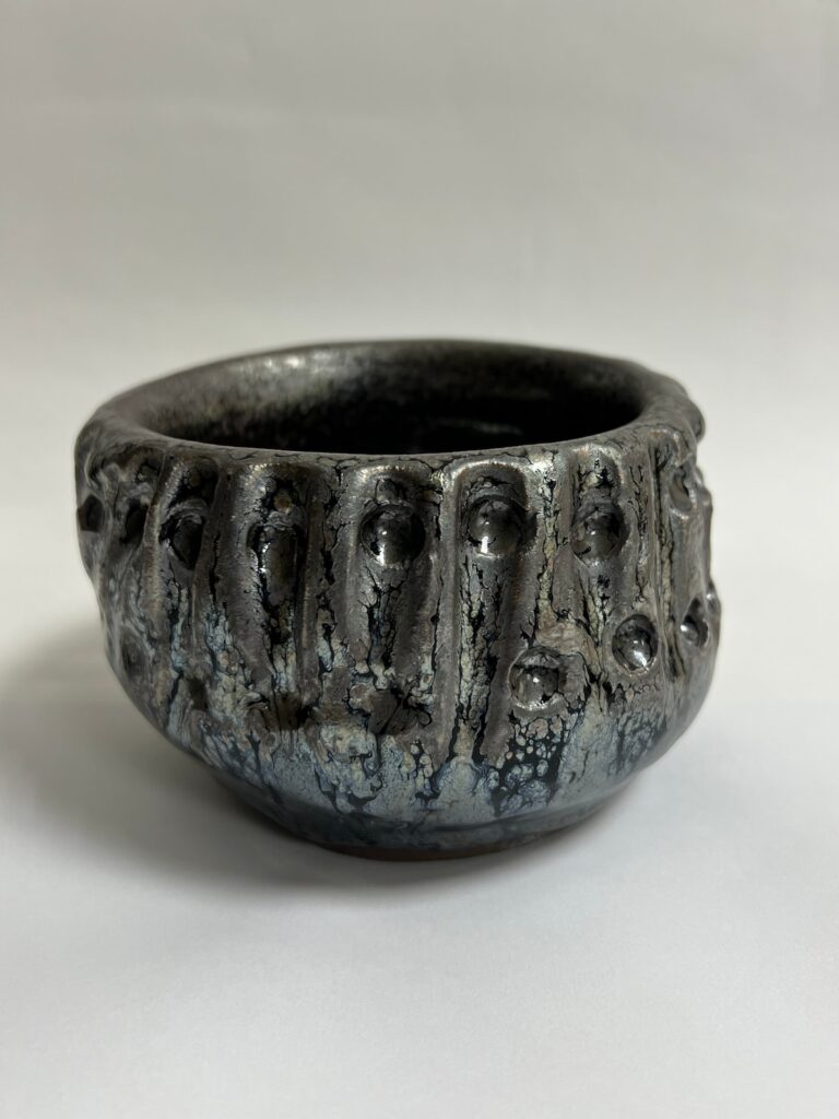 陳正義《銀油滴天目茶碗04》(已售出)