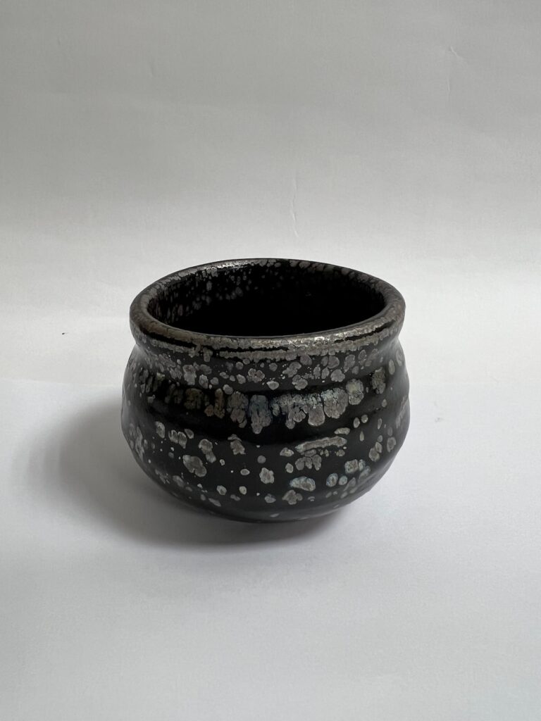 陳正義《銀油滴天目茶碗05》(已售出)