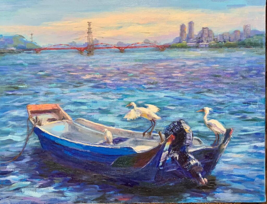 林桂英《天地有沙鷗》(已售出)