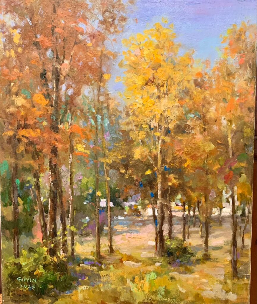 林桂英《浪漫楓林》(已售出)