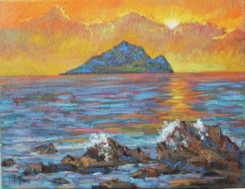 劉洋哲《龜山島日出》