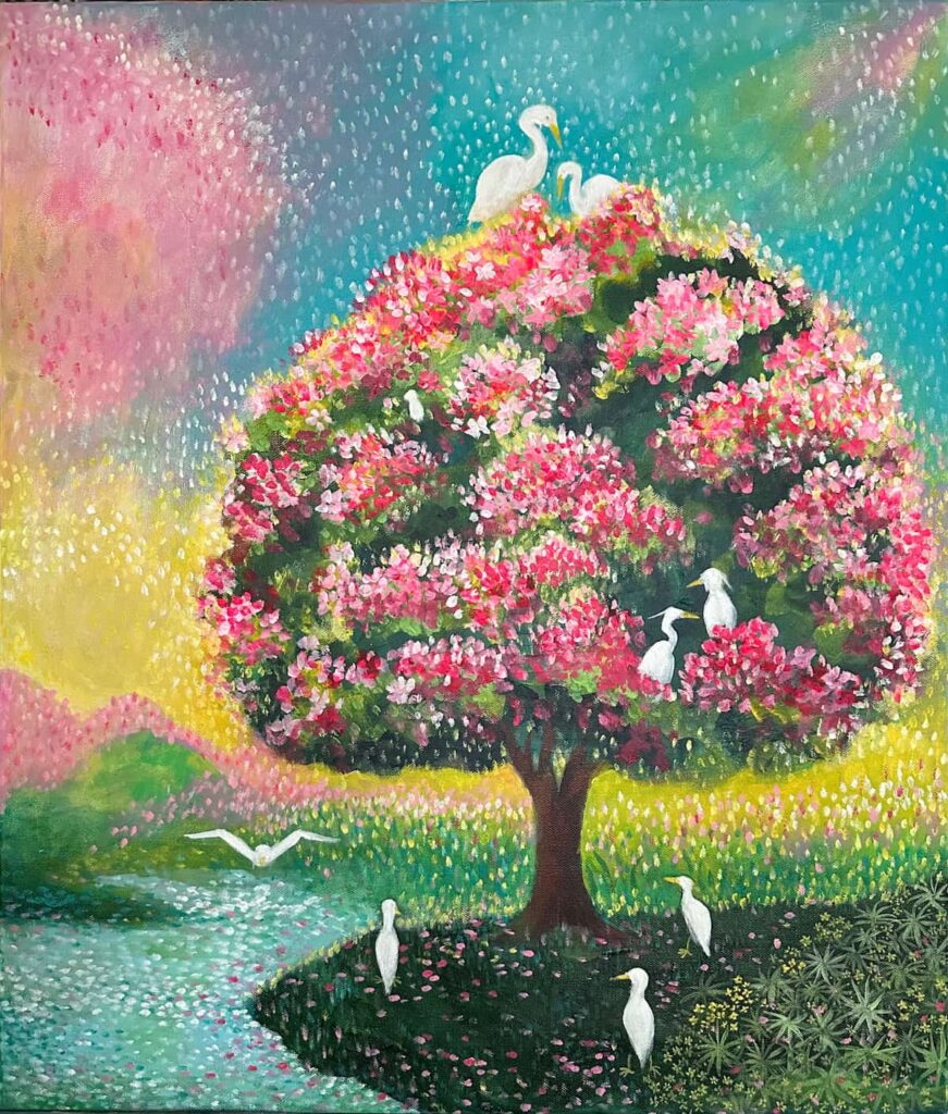 曾玉潔《白鷺鷥》(已售出)