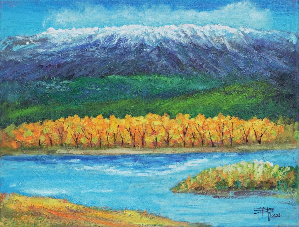 劉洋哲《雪山映影》