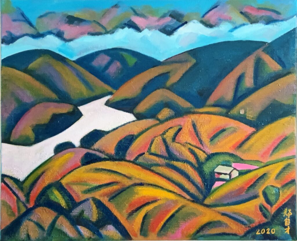 鄭自才《六十石山金針花》