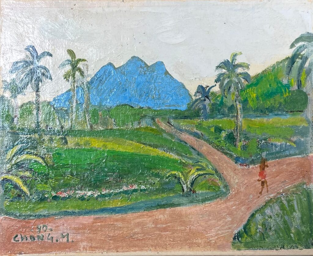 張義雄《大溪地風景》