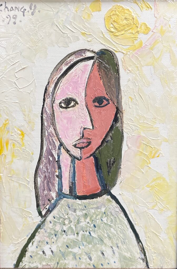 張義雄《女》