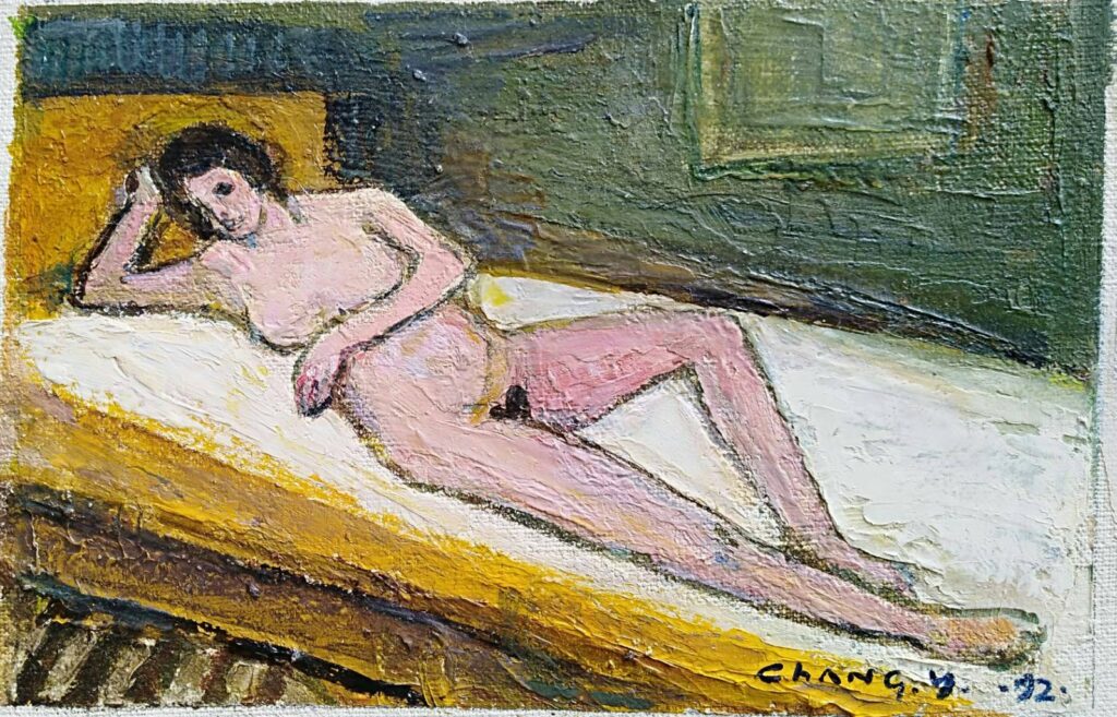 張義雄《裸女》