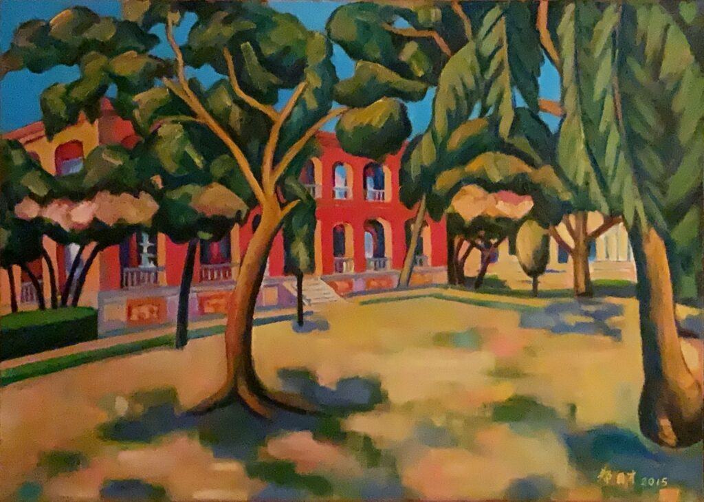 鄭自才《真理大學、淡水》