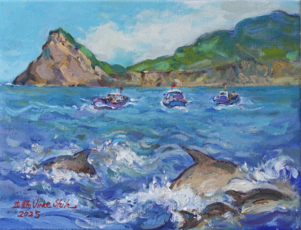 施並錫《龜山島賞鯨豚之航3》